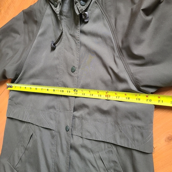 Ll Bean Hooded Duster Trench Coat - Picture 13 of 15
